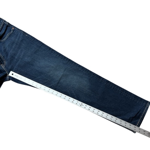 LEVI'S Premium 541 Athletic Fit Taper Jeans Size 31x32 Dark Wash Stretch Big E - Picture 5 of 10